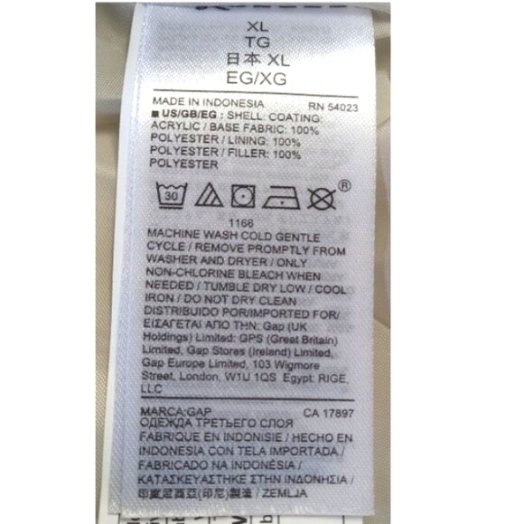 GAP Puffer Vest Size XL - Picture 4 of 4